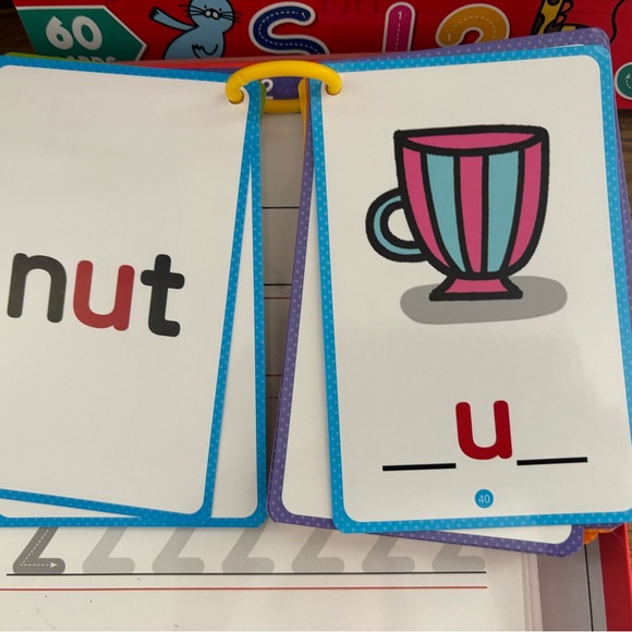 Pre-K Wipe Off ABC Workbook & Math, Letters, Word, Game Cards Learning Fun Set - Picture 12 of 15